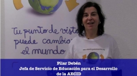 Pilar Debén, de AECID, apoya el Concurso de Clipmetrajes