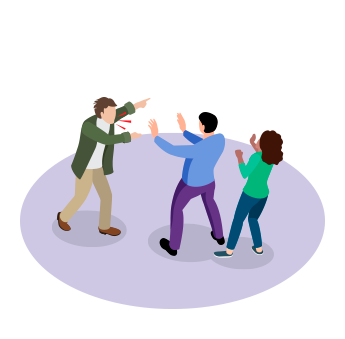 Frente a la violencia